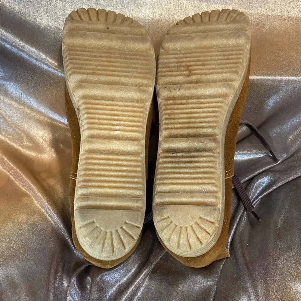 1970’s brown leather Sears vintage casual chukkas size 5.5. Few‎ scrapes. Fc 2